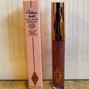 New in Box: Charlotte Tilbury Collagen Lip Bath Pillow Talk Lip Bath-Unopened